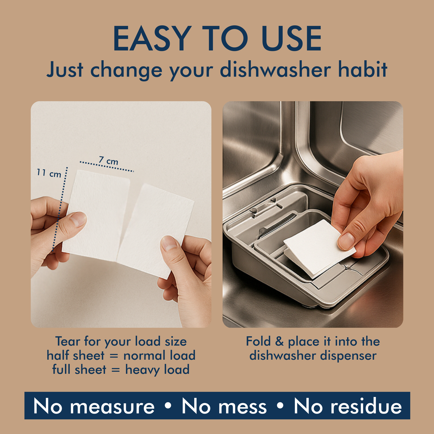 Dishwasher Detergent Sheets (60 Loads)